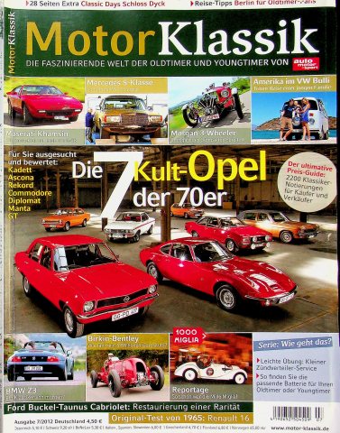 Deckblatt Motor Klassik (07/2012)